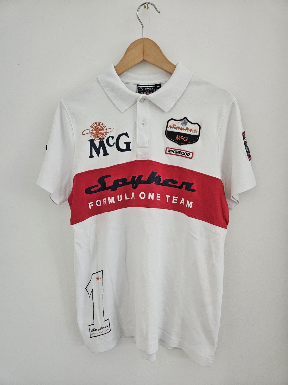McGregor Spyker Formula One Team Polo Shirt Mens Extra Large